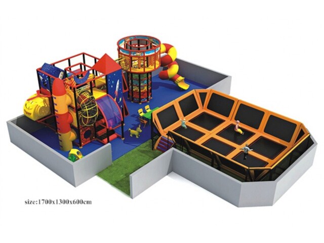 Jumping Trampoline Structure for Kids Indoor Amusement Park