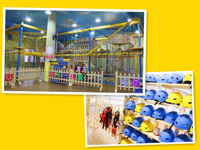 High Adventure Ropes Course Play Structure