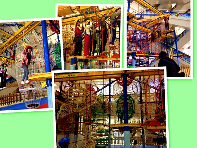 Adventure Indoor Ropes Course Playground Structure