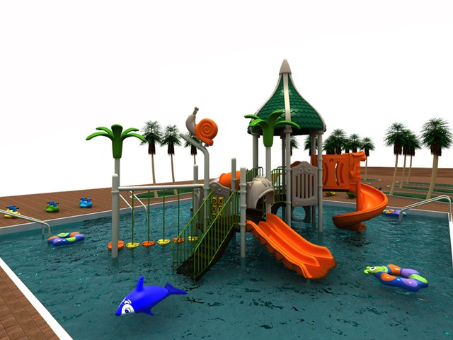 Pool With Slide Outdoor Playground