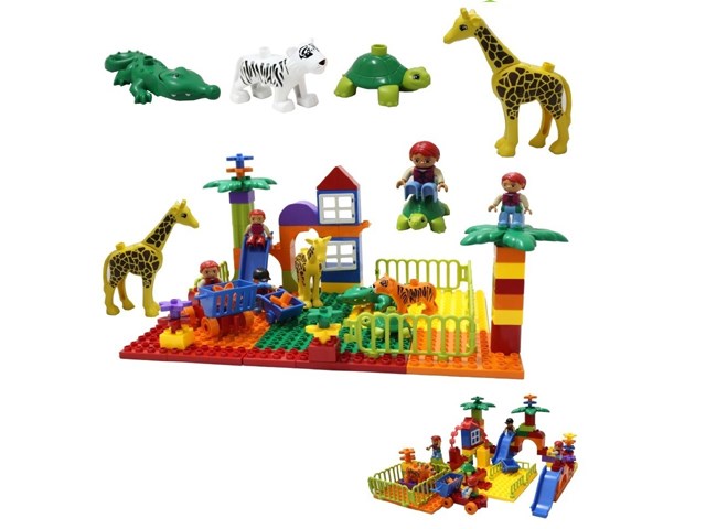 Creative Zoo Toys Animals building blocks plastic toys