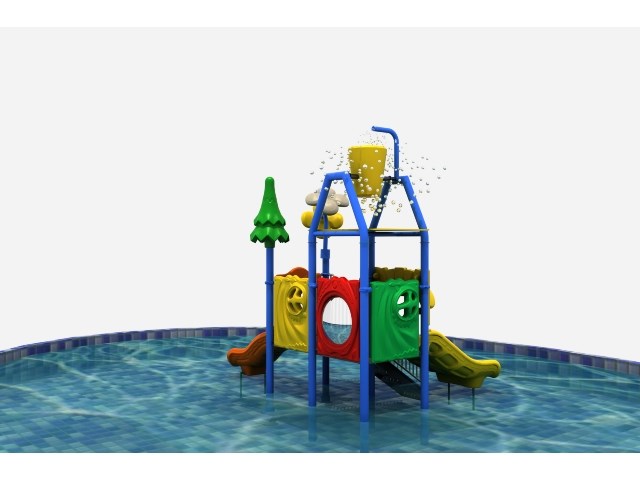 Small Water Pool Slide with Vat for Home & Garden