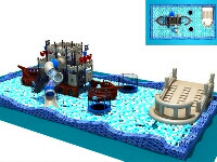 Kids Pirate Ship Playground with Sea Ball