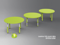 Table Leg Adjusted Round Table for Kids 