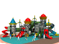 Huge Outdoor Castle Slide Playground