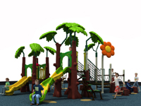 Green Leaf Simple Forest Tree Playground for Kids
